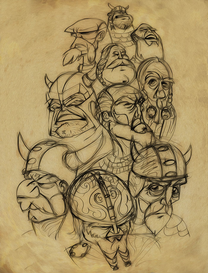 sketch-viking
